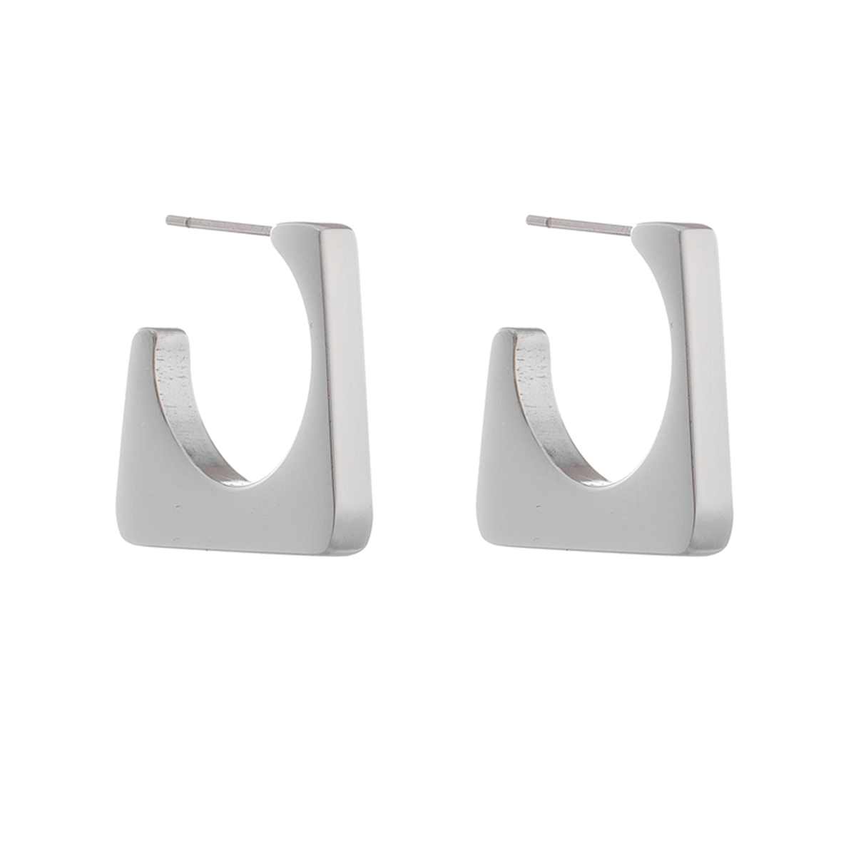 pendientes acero inoxidable mujer pendientes largos mujer MEYRROYU-pendientes de acero inoxidable 316L para mujer, joyería romántica geométrica Rectangular, novedad de , de: Azul