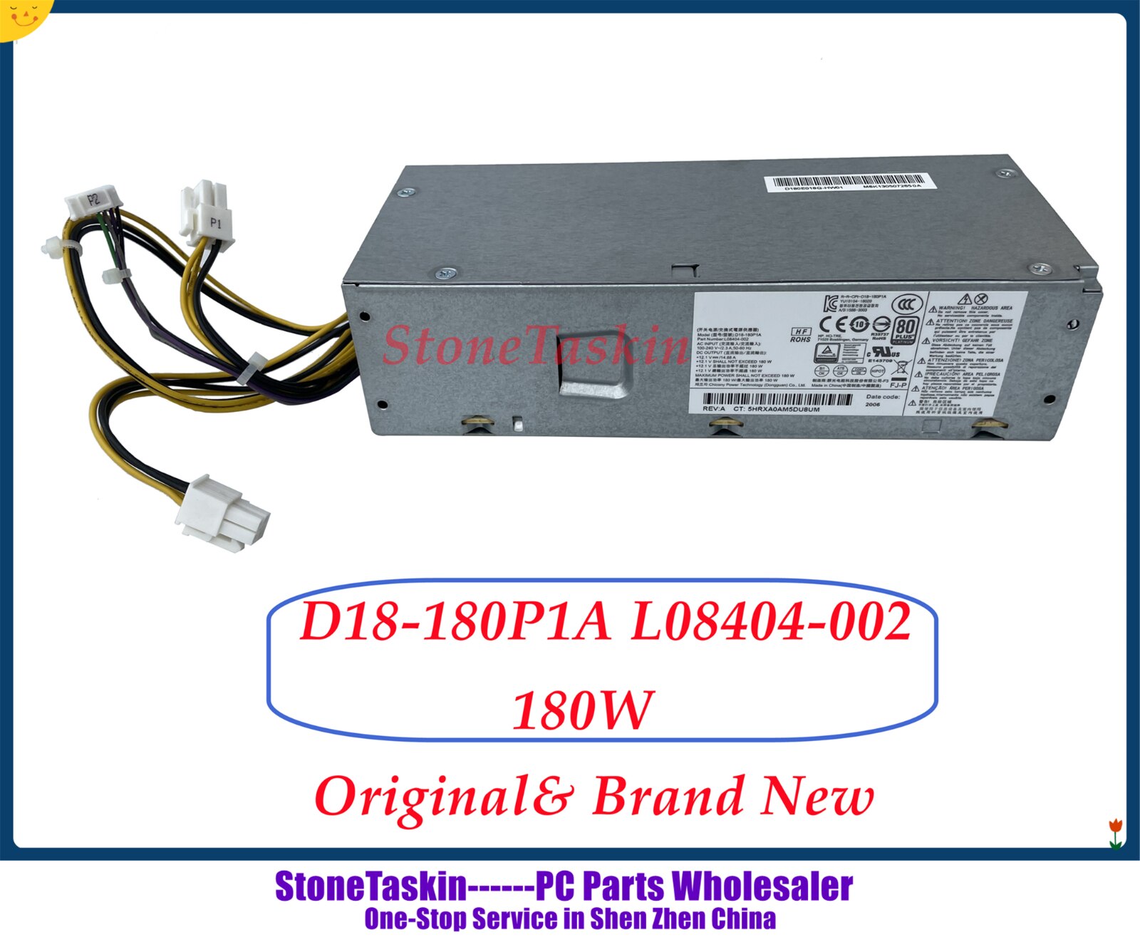 StoneTaskin nowa oryginalna D18-180P1A do HP Prodesk 600 G3 SFF 600 G4 G5 SFF zasilacz L08404-002 L08404-004 L08404-002 180W