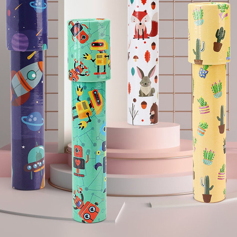 Klassische Spielzeug Kaleidoskop Rotierenden Magie Bunte Welt Spielzeug Für Kinder Autismus Kinder Puzzle Spielzeug Farbe Zufällig Größe S L