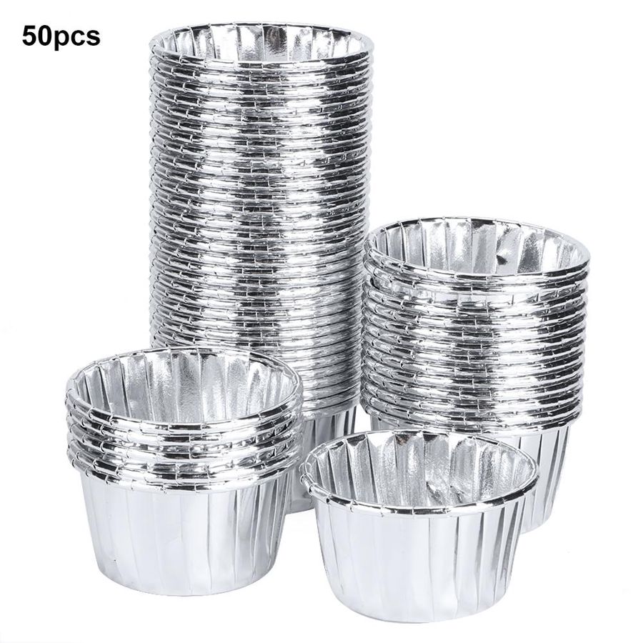 50pcs Gold Cupcake Wrapper Party Supplies Antiscalding Cake Cup Birthday Party Wedding Decoration Kitchen Baking Tool