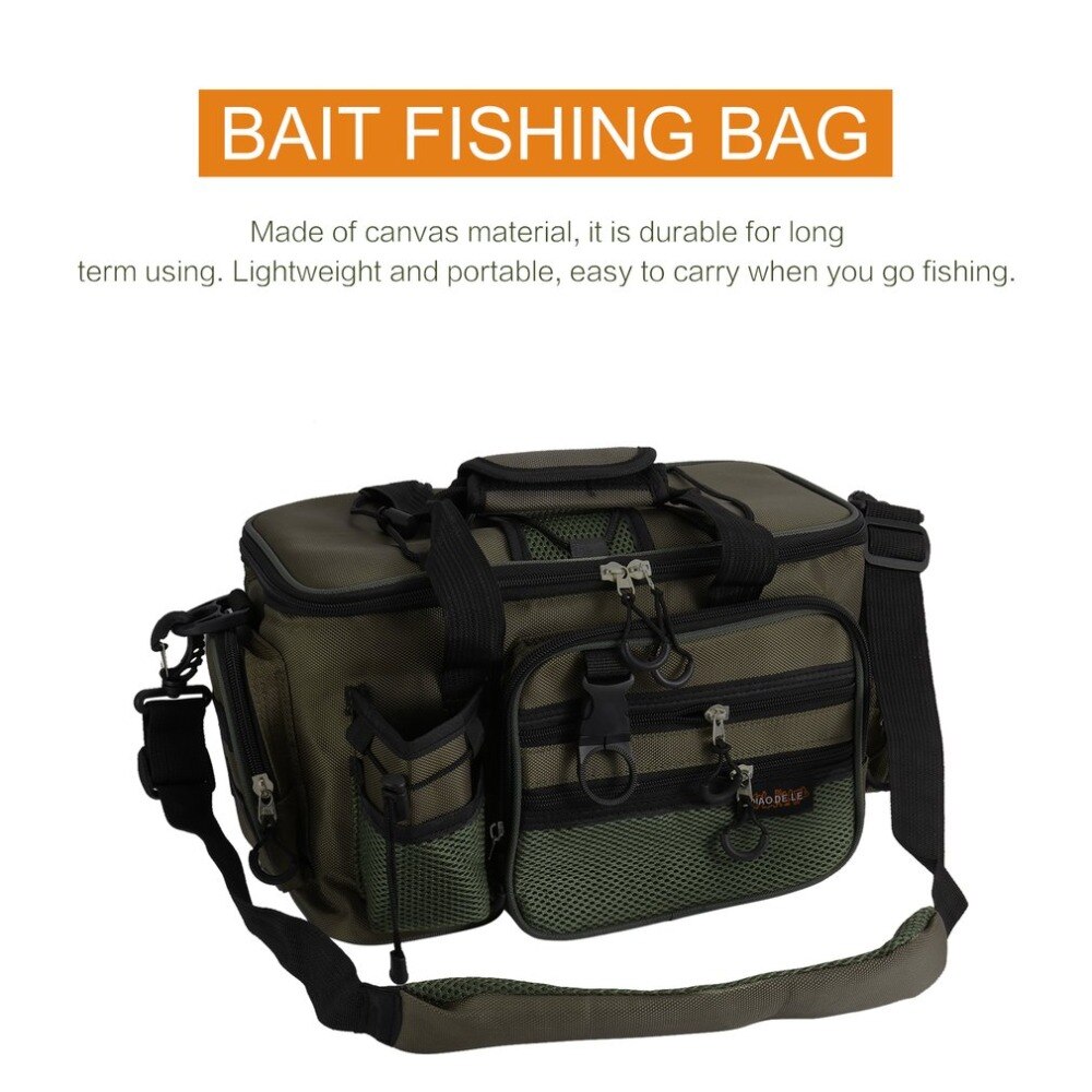 Waterproof Fishing Bag Large Capacity Multifunctional Lure Fishing Tackle Pack Outdoor Shoulder Bags