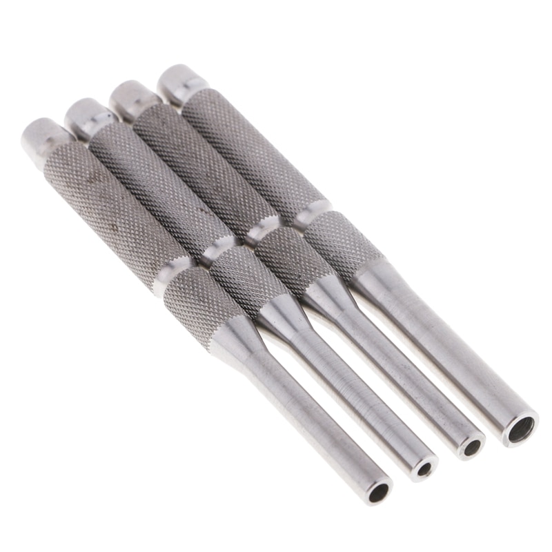 9Pcs Roll Pin Punch Set And 4Pcs Hollow End Starter Punch Tool With Red Case