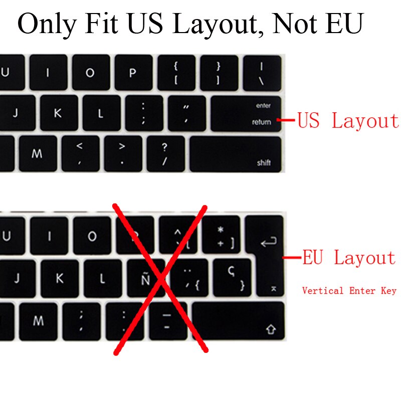 Układ US silikonowy ochraniacz klawiatury na 2020 Macbook Air 13 A2179 pokrywa klawiatury