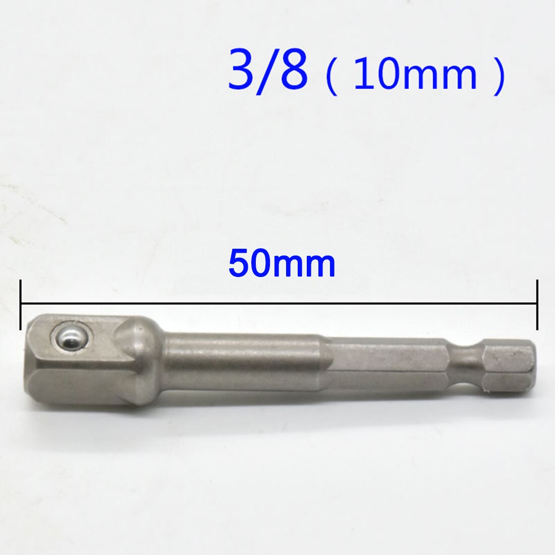 Unbrakonøgle drev el-borehul bore adapter sokkel udvidelse bit adapter sæt 1/4 3/8 1/2 skruetrækker værktøj: Tre ottende