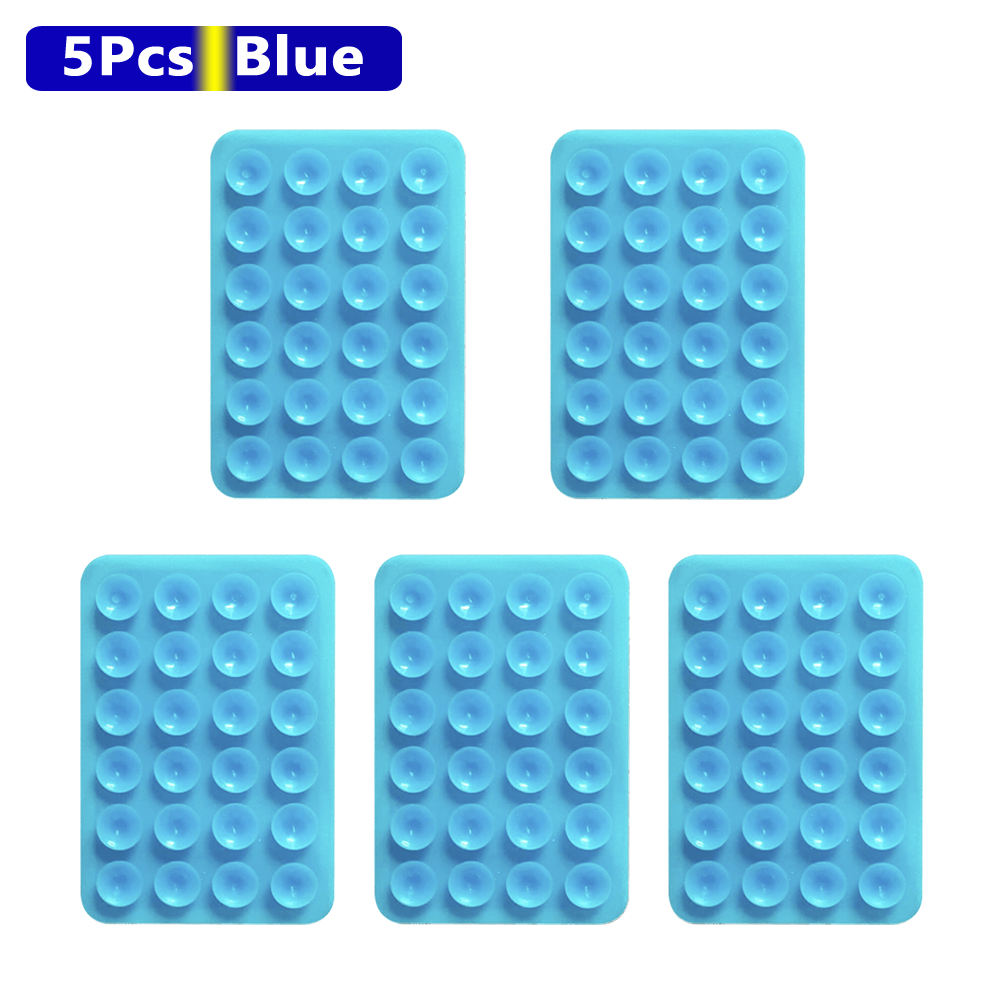 ANKNDO 3/5PCS Naklejka na tył Uchwyt na telefon z przyssawką Silikonowa podkładka pod kubek Stojak ścienny na smartfon do szklanych płytek ceramicznych Gładkie ściany: YELLOW