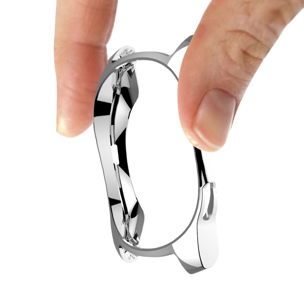 Cover for Samsung Galaxy Watch 42mm SM-R810 Shock-proof Scratch-resistant TPU Protective Case for Samsung Watch 42mm Smartwatch: Silver