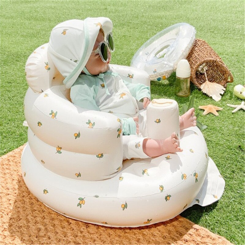 Infant Paddling Pool for Babies Bath Tubs Inflatable Round Swimming Pools Baby Kids Soft PVC Petal Household Outdoor Bath Shower: B Chair