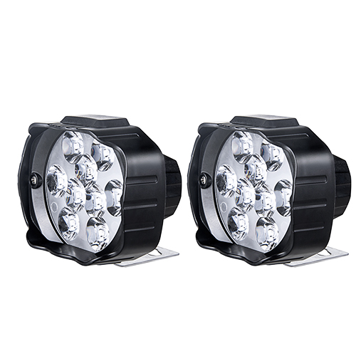 VooVoo, accesorios Led para vehículo, para motocicleta eléctrica, faro delantero para coche, Lámpara de trabajo, 6500K, accesorios eléctricos para bicicleta todoterreno: 9 LED 2PCS