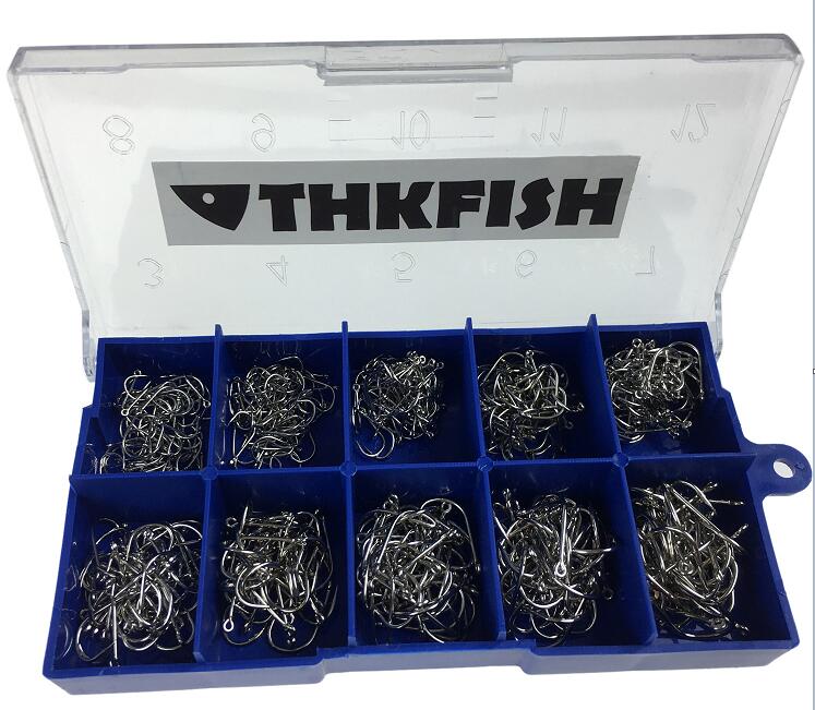 Anzuelos de pesca de agua dulce, Kit de anzuelos de púas para carpa, cebo Jigging, 500 piezas, #3-#12: sliver