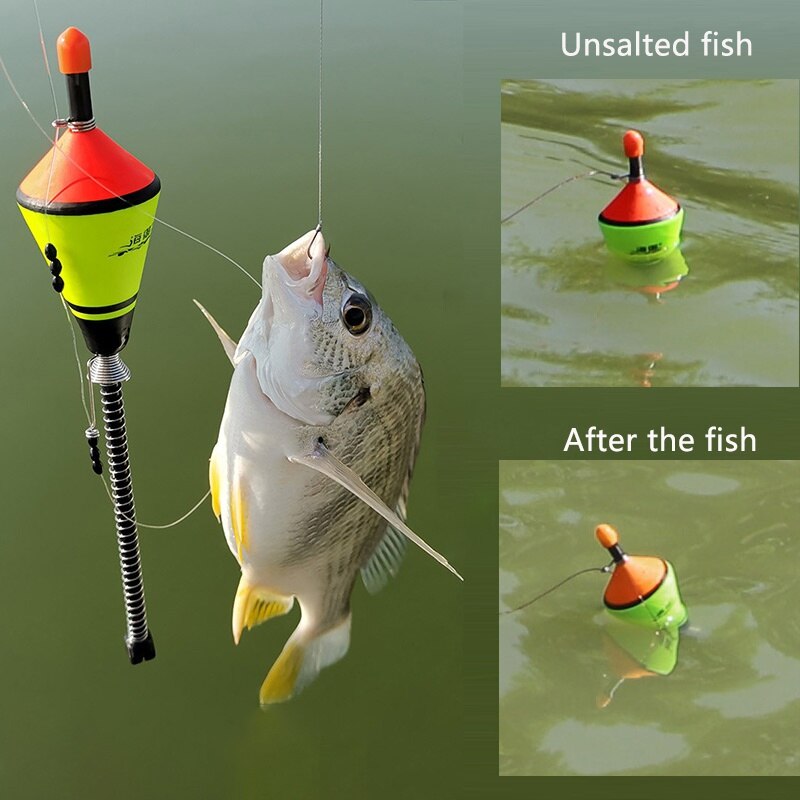 Automatisk fiskeflåd bærbart fiskeværktøj hurtigt fiskeri bobber sæt fiskeflydeanordning