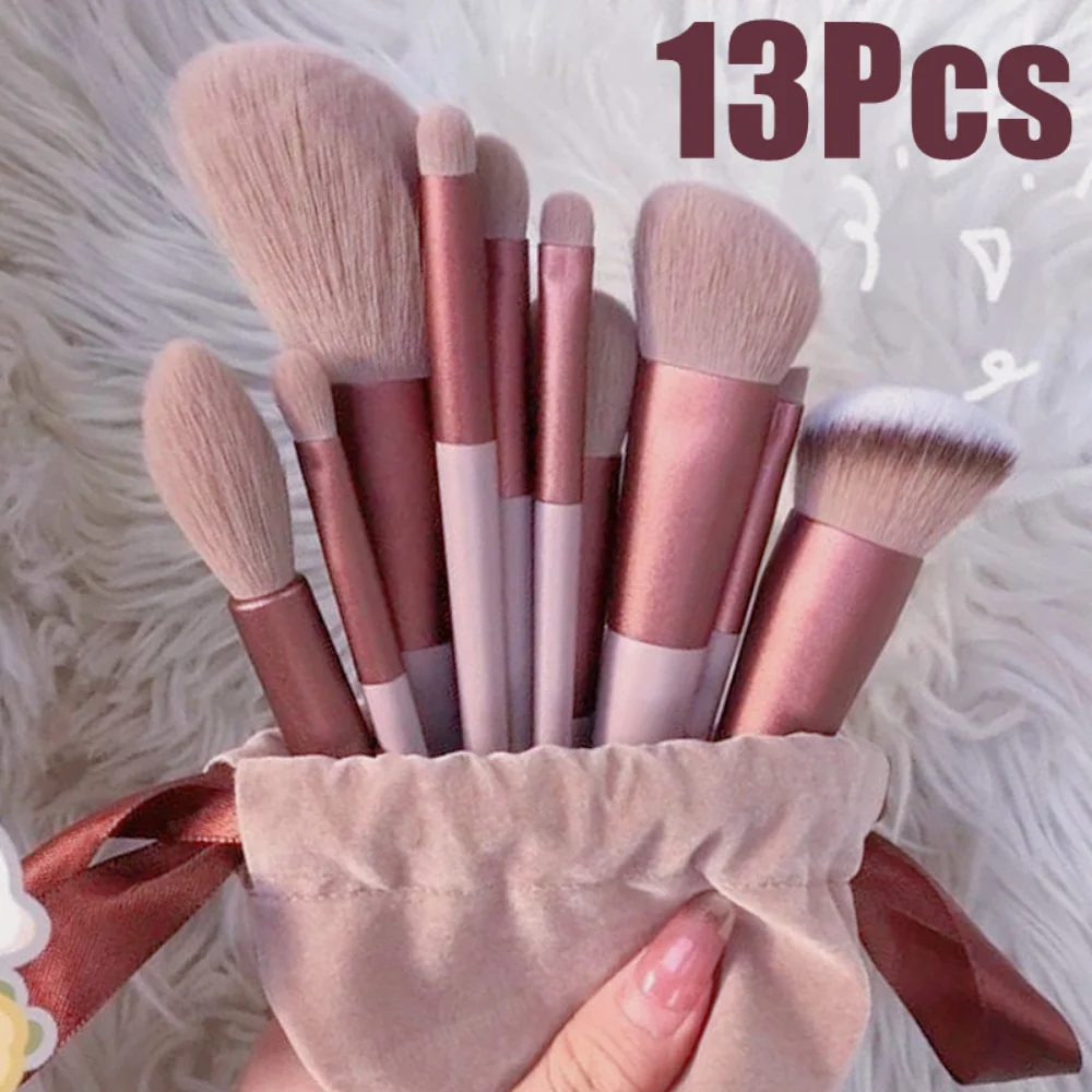 13-delige make-upborstelset Make-up concealerborstel Blush poederborstel Oogschaduw Markeerstift Foundation Brush Cosmetische schoonheidstools