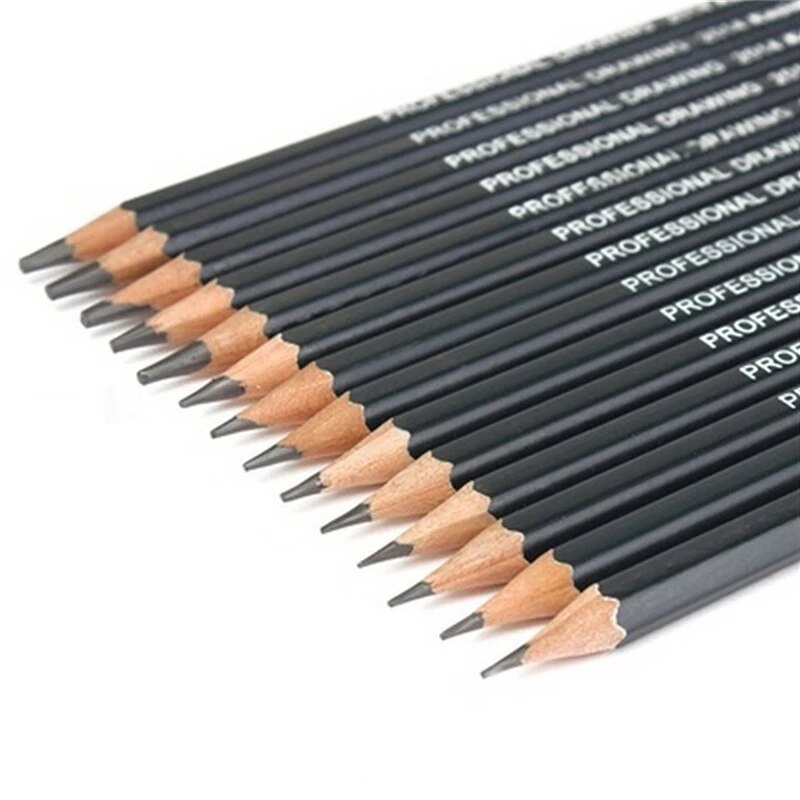 Lld Schets Tekening Potlood Set 1B 2B 3B 4B 5B 6B 7B 8B 10B 12B Hb 2H 4H 6H Veertien Verschillende Soort Potloden In Doos