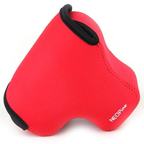 Neoprene Soft Waterproof Inner Camera Case Cover for Canon Powershot SX70 SX60 SX50 SX40 SX30 HS Camera: Red