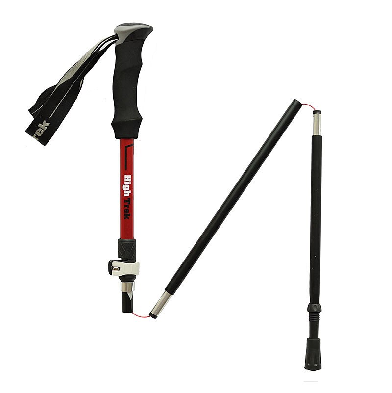 Adjustable Hiking Walking Trekking Trail Stick Adjustable Canes 3-Sections Folding Trekking Pole