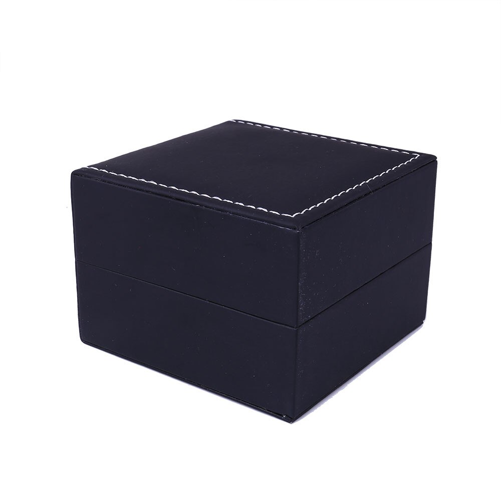 Lyxig klocklåda lädersmycken delikat papper kartong armband armband armbandsur smyckeskrin förvaringsbox  a1