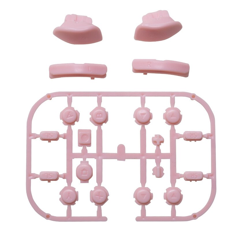 Juego completo de botones para Nintendo Switch, combinación de botones Zl/Zr/L/R Joycon, botón de hombro, Abxy Botón de dirección, 1 unidad: pink