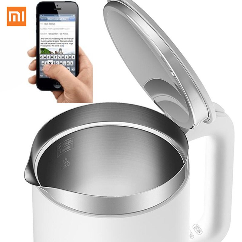 Xiaomi-Hervidor eléctrico inteligente para el hogar, tetera con Control de temperatura constante, aislamiento térmico de 1.5L, aplicación móvil, Original