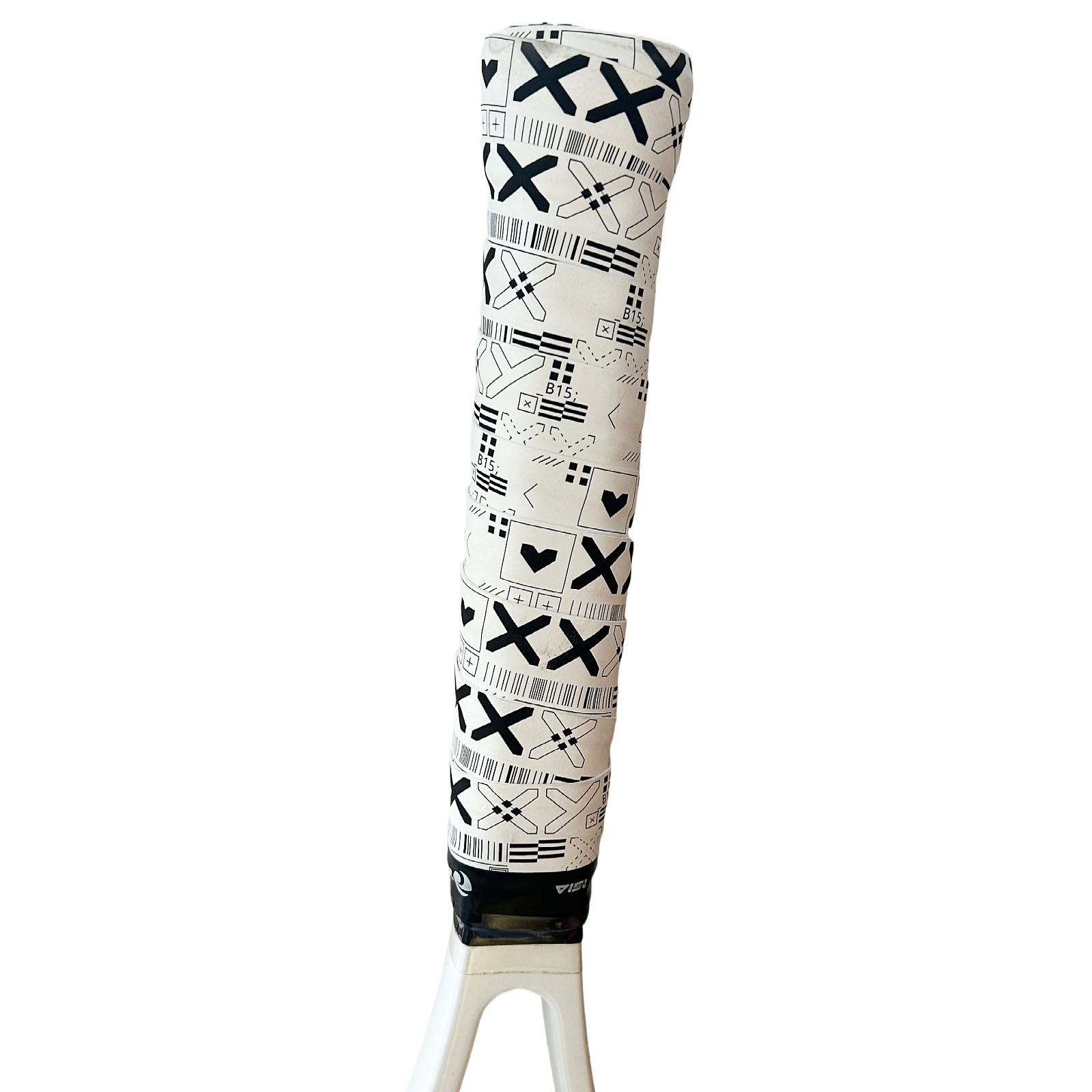 3Pcs Zarsia 2022 Afdrukken Anti-Slip Badminton Overgrips Tennis Racket Overgrips Squash Racket Grips: Light Grey