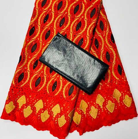 Africain Bazin Riche tissu guinée Bazin Brode dentelle tissu broderie suisse voile dentelle tissu 2.5 + 2.5 YA373