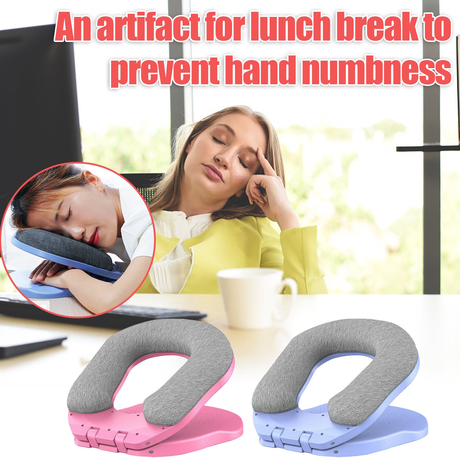 20 @ Patroon Dutje Slapen Kussen Kussen Voor Kantoor Rust Memory Foam Kussen C Type