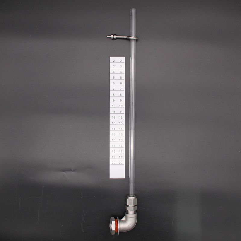 11"/16"/20" Weldless Sight Gauge Stainless Steel PC Tube High Temp 7/8"Hole Homebrew Kettle/Keg