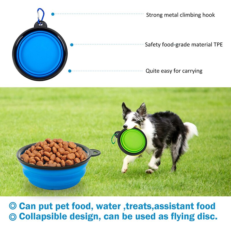 Portable Pet Dog Oxford Portable Pet Training Bag Small Puppy Training Bag Outdoor Feed Food Snack Garbage Waist Bag