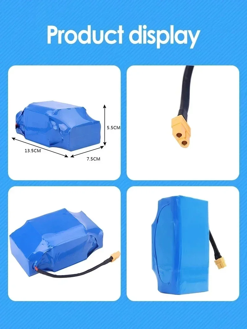 Original 36V 6000mAh 10s2P Battery Is The Lithium-Ion Battery of The Self-Balancing Suspension Plate Unicycle Li-ion Battery