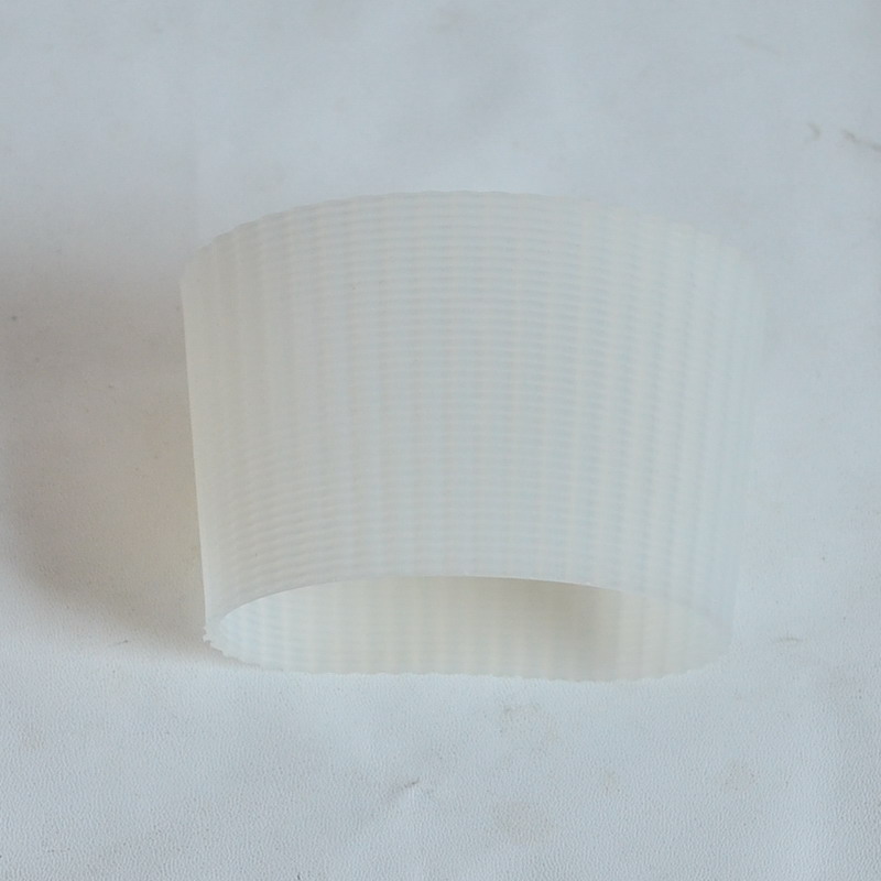 5 stks/partij 6 cm hoogte verticale rib siliconen mouwen voor mok, partij cup mouwen band, recyclebaar isolatie cup cover plumyl: Clear