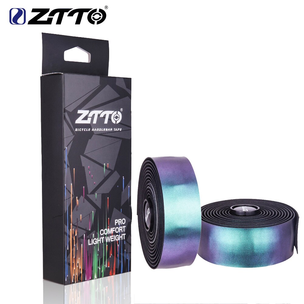 ZTTO Chameleo Color Cycling Road Bike Bar Tape EVA PU Bicycle Handlebar Tape Soft Anti-Vibration Wrap