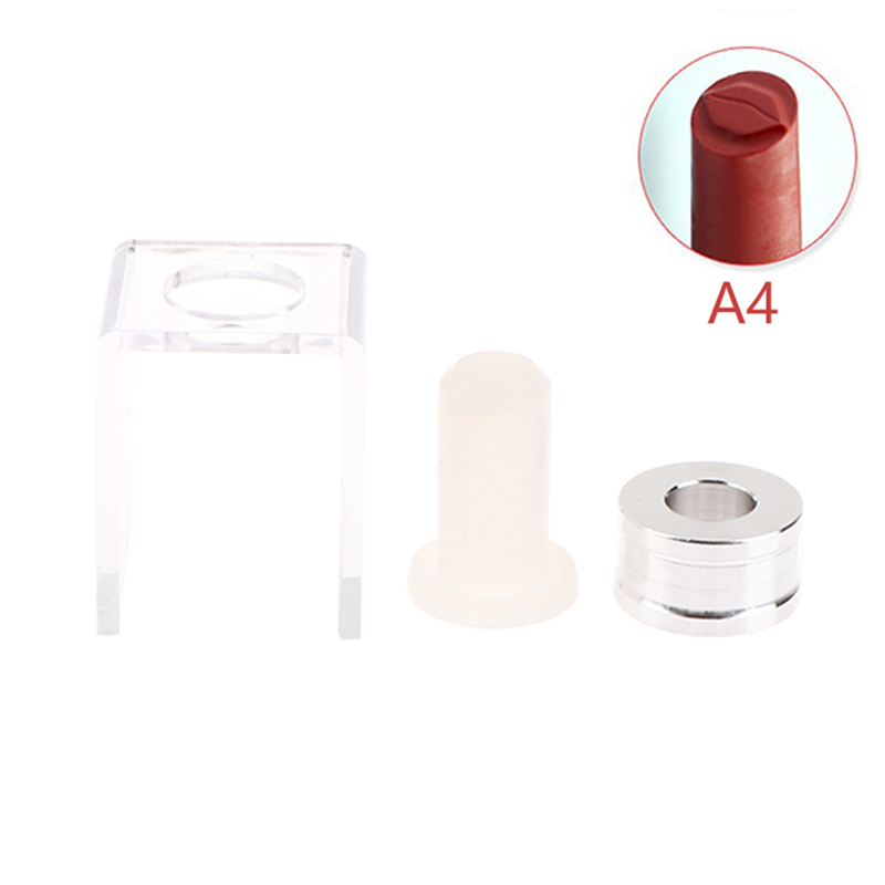 1/3pc/set Silicone Lipstick Mold Silicone Lipstick Mold Aluminum Ring Mould Holder DIY Silicone Lip Balm Mold Craftsl Stand Tube