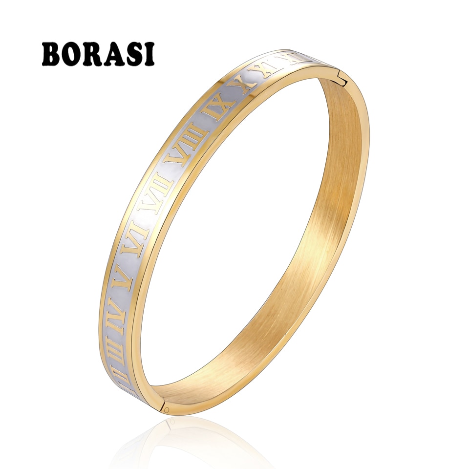 Top Romeinse Cijfer Lovers 'Manchet Armbanden en Armbanden Voor Mannen Vrouwen Goud Zilver Kleur Armbanden Bruiloft Sieraden Beste Cadeau