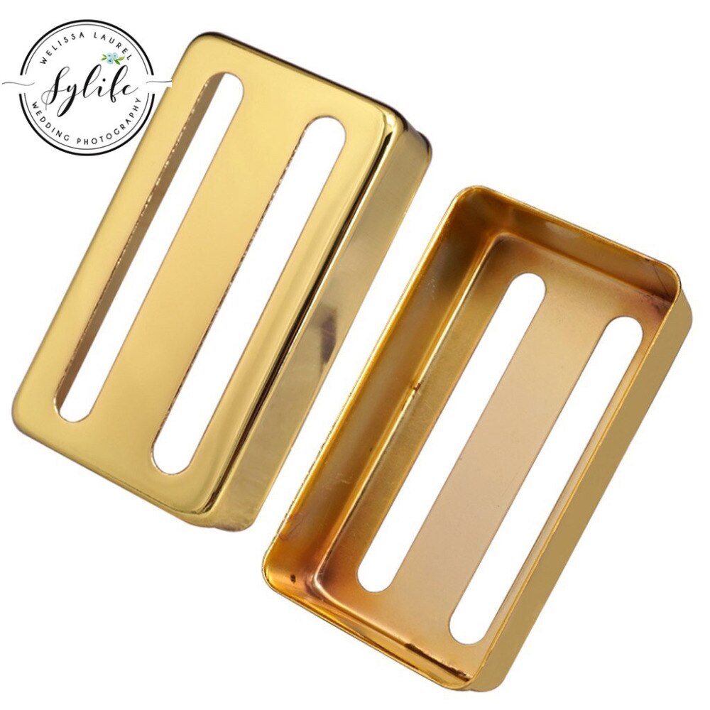 Two-line Gold Metal Copper Lid Open Pickup Cover for Electric Guitar Pickup