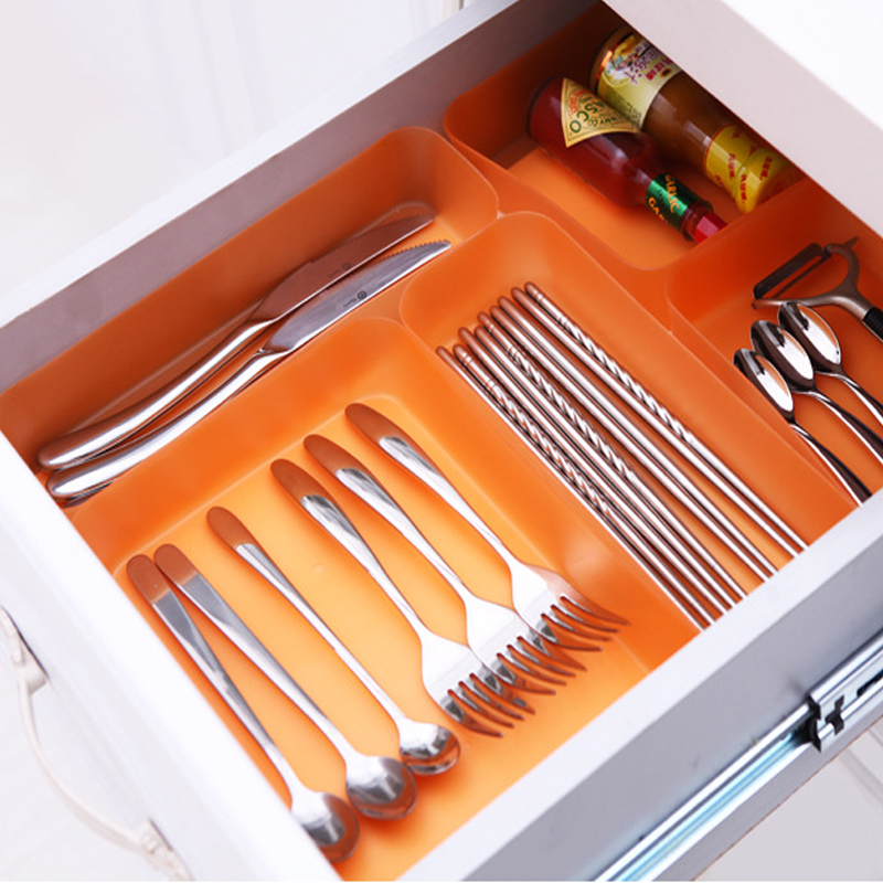 Desk Storage Drawer Divider Bathroom Kitchen Organizer Plastic Box Office Home Jewelry Makeup Organization Grocery Storage Tray