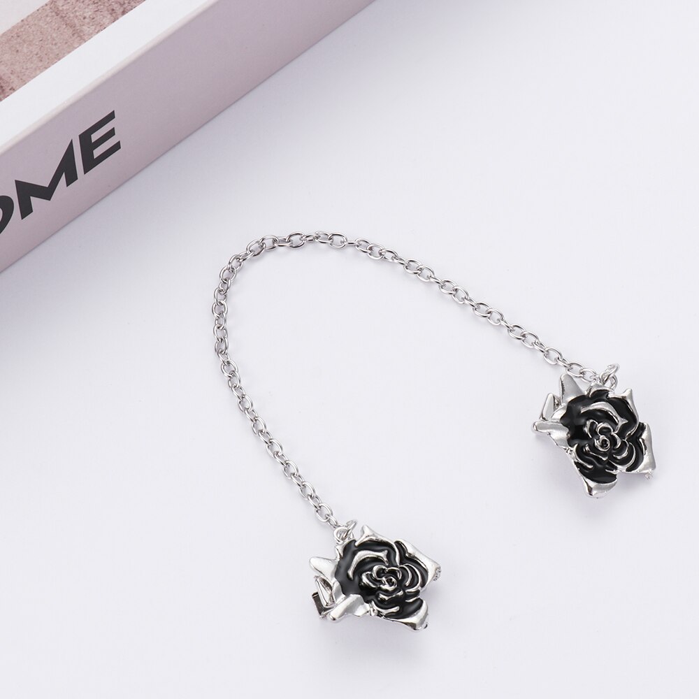 Mode Sneeuwvlok Rose Vorm Vest Clip Trui Shawl Clips Keeper Kraag Eend mond Plated Metalen Clip Houder Accessoires