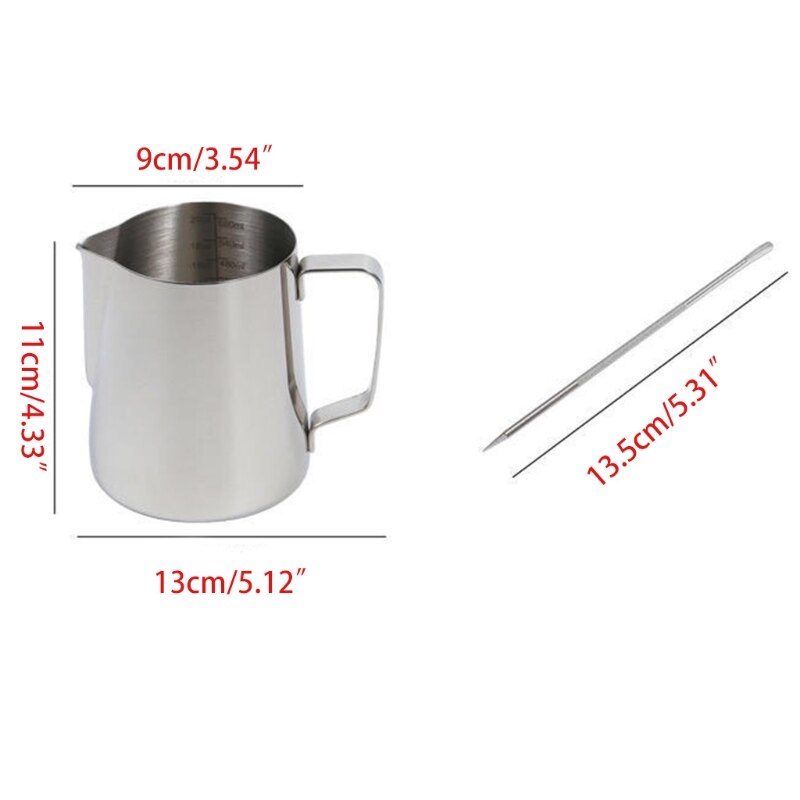 304 Stainless Steel Coffee Foam Cups Essential For Coffee Lovers M17D