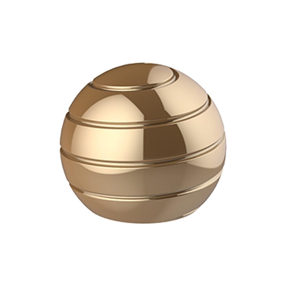Funny Desktop Toys Revolving Decompression Ball Kinetic Orbital Desk Office Decor Art Toy Rotary Tabletop Ball for Kid Adult: Gold  1.57 inch
