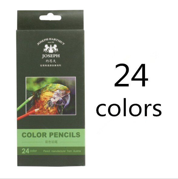 JOYWISH 72 colored Pencil Lapis De Cor Professionals Artist Painting Oil Color Pencil For Drawing Sketch Art Supplies: 24 colors