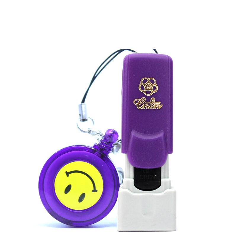 Personal Nurse Name Stamp Handwritten Signature Stamp Lettering Personality Art Signature Steal Private Production 5: button purple