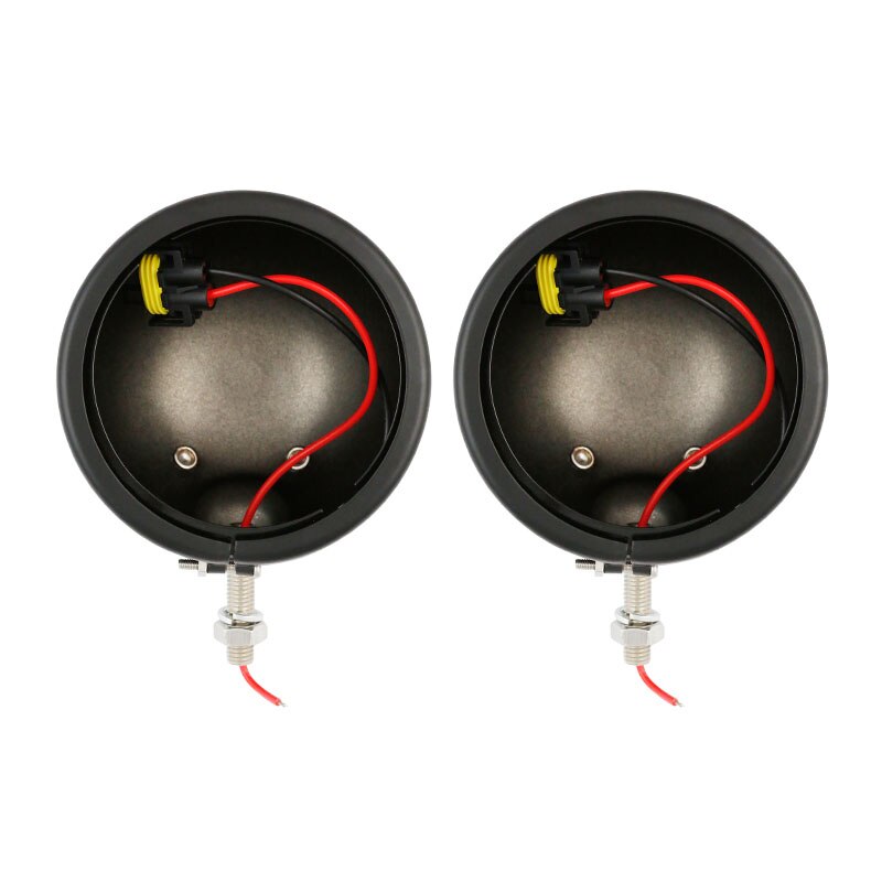 Feux antibrouillard led pour motos, moteur 4-1/2 ", 4.5", support de lampe noir/chromé, DRL, 4.5 pouces: Black housinng