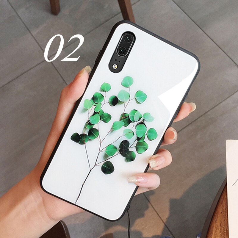 Gehard glazen hoesje voor huawei honor play 4t pro 3 hoesje met pioenrozenbladeren en achterkant voor honor play 3 4t 2: Voor eer noot 10 / 02