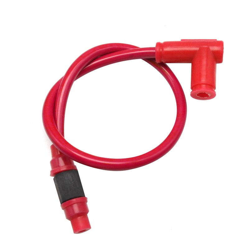 ZS Racing-cable de bujía de alta tensión para motocicleta, repuesto de divitfir, doble núcleo: Rojo