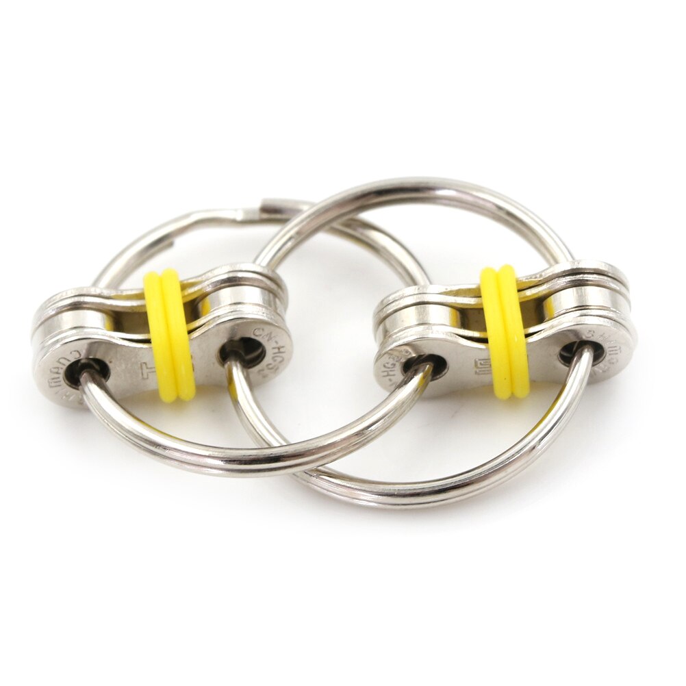 1 pezzo disponibile portachiavi Spinner a mano/Fidget Vent riduzione della pressione catena decompressione per adulti bavaglio giocattolo e scherzi pratici: YL