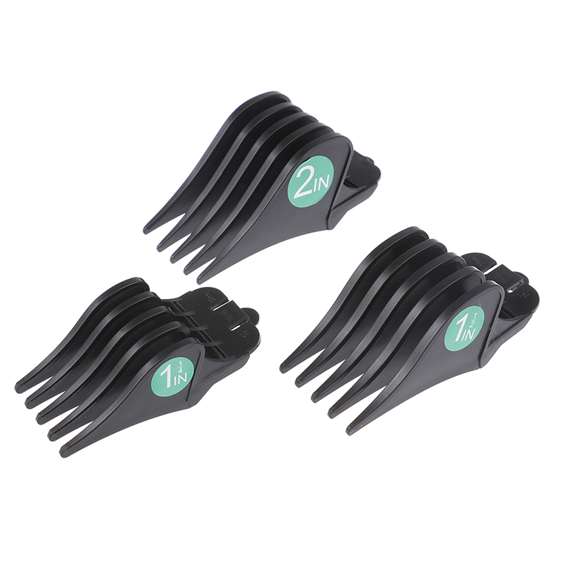 3 Stuks Grote Maat 32/38/51Mm Limiet Kam Trimmer Snijgeleideclipper Voor Vervanging Van Haarstylingapparaten: Donker Kaki