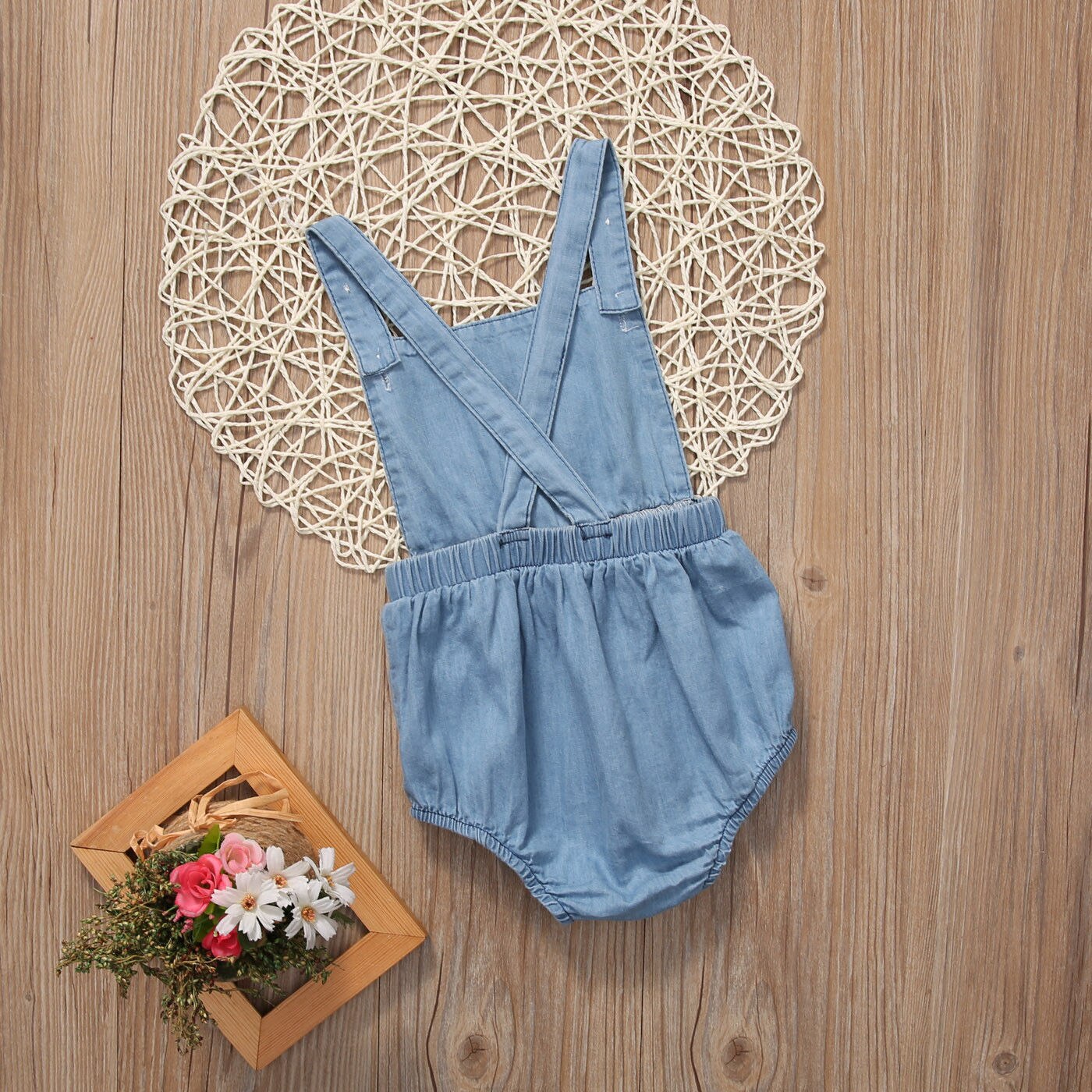 ¡NOVEDAD DE ! Bodys de para bebés para primavera y verano, bodys de algodón para bebés recién nacidos, conjunto de ropa vaquera sin mangas para niños y niñas