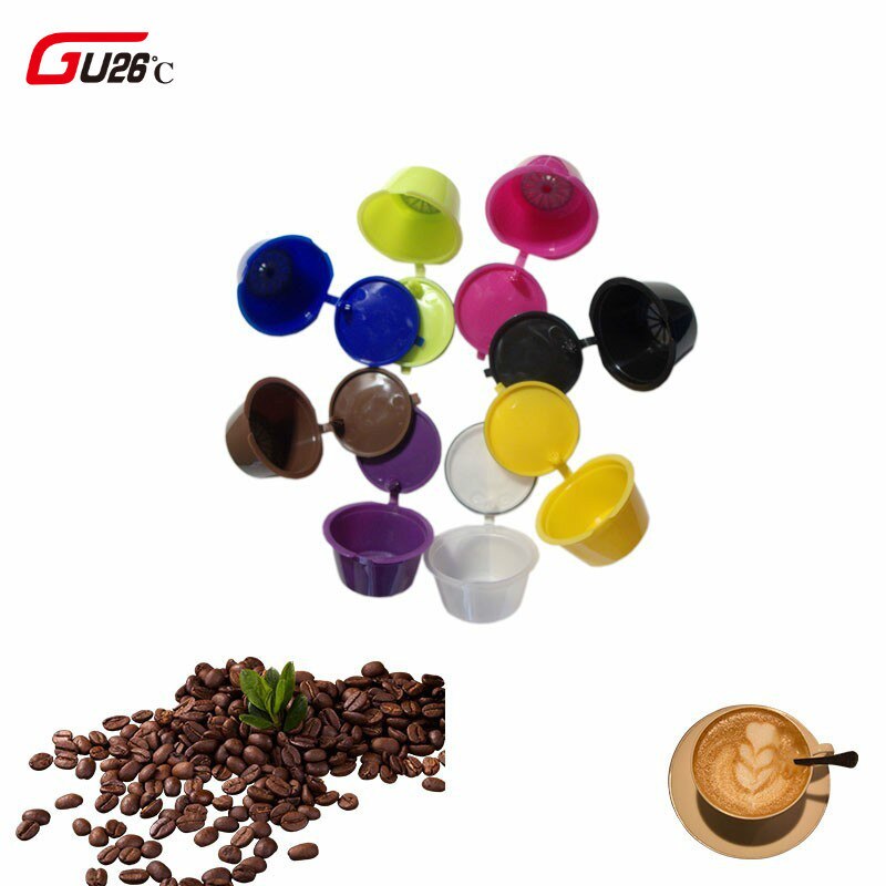 5 pcs Plastic Hervulbare Koffie Capsule Cup 200 Keer Herbruikbare Compatibel Voor Nescafe Dolce Gusto Filter Manden