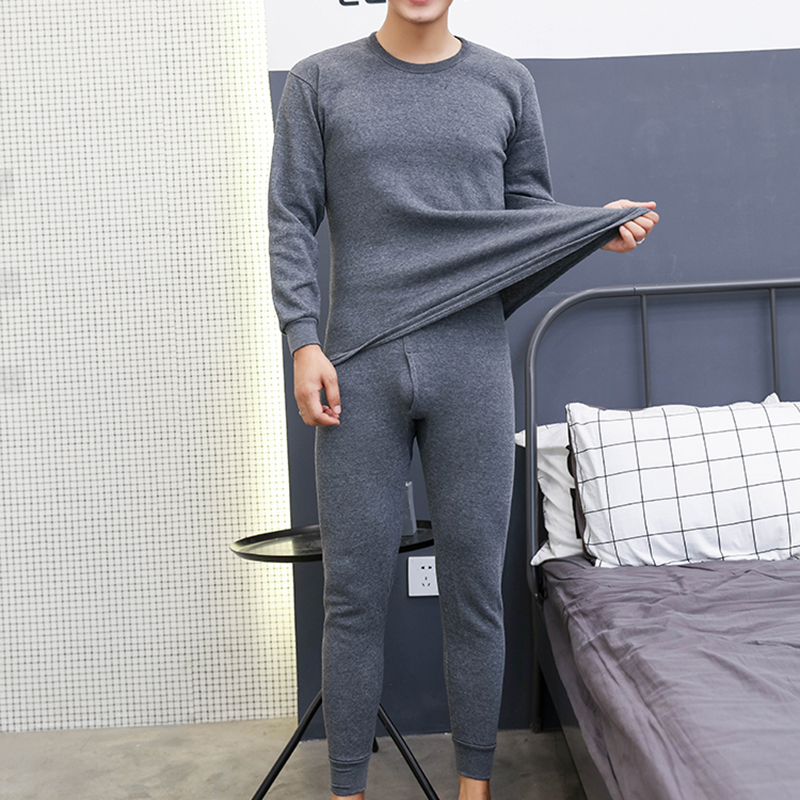 sous-vêtement thermique pour hommes en velours épais sous-vêtement thermique pour la pêche en hiver solide garder au Thermo Lingerie