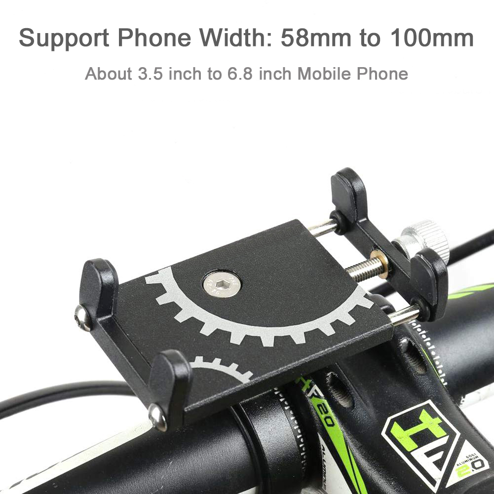 Metal cykel mobiltelefon holder universal mtb cykel motorcykel styr beslag gps clip mount til iphone 12 11 pro max xiaomi