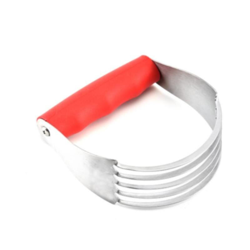 Stainless Steel Flour Blender Rubber Handle Dough Mixer Kitchen Baking Tool