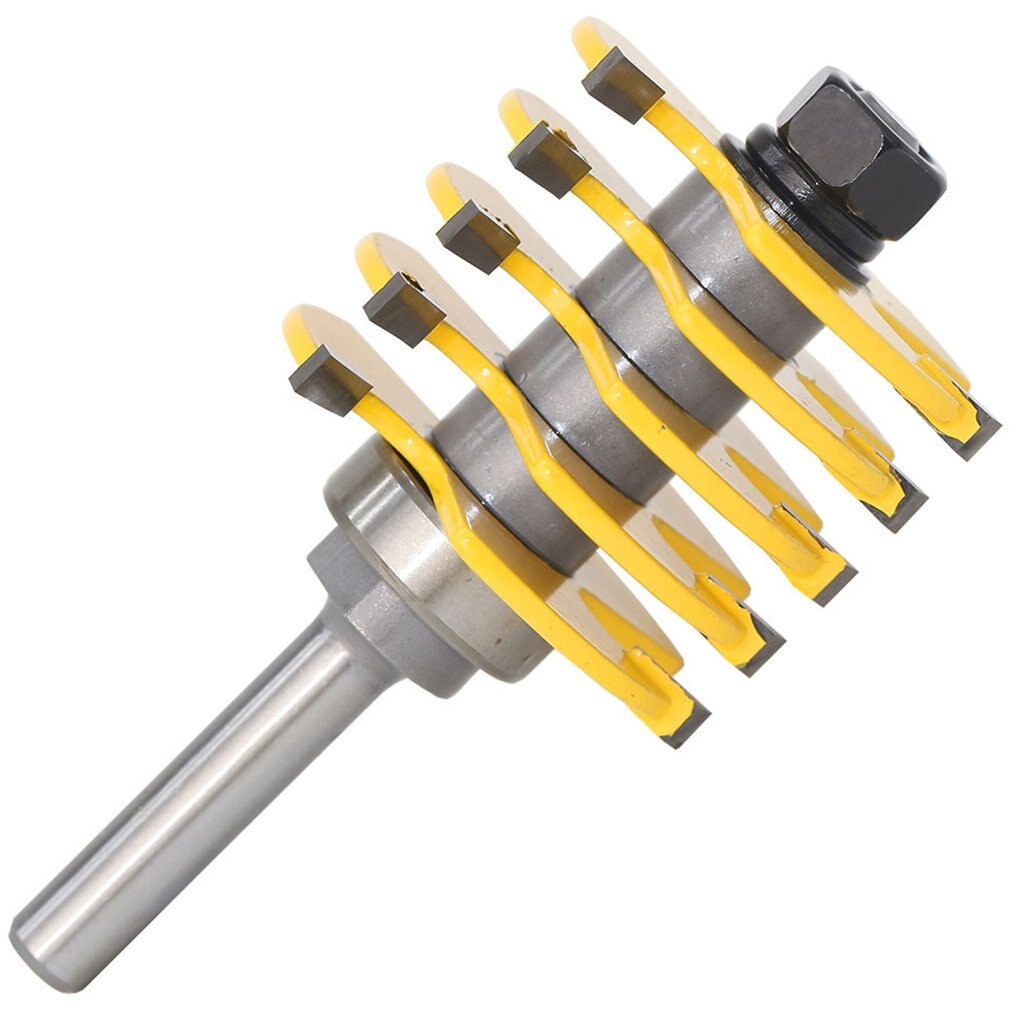 1pc 8mm skaft 12mm skaft 2 tenner justerbar fingerleddfreser bit tappkutter industrikvalitet for treverktøy