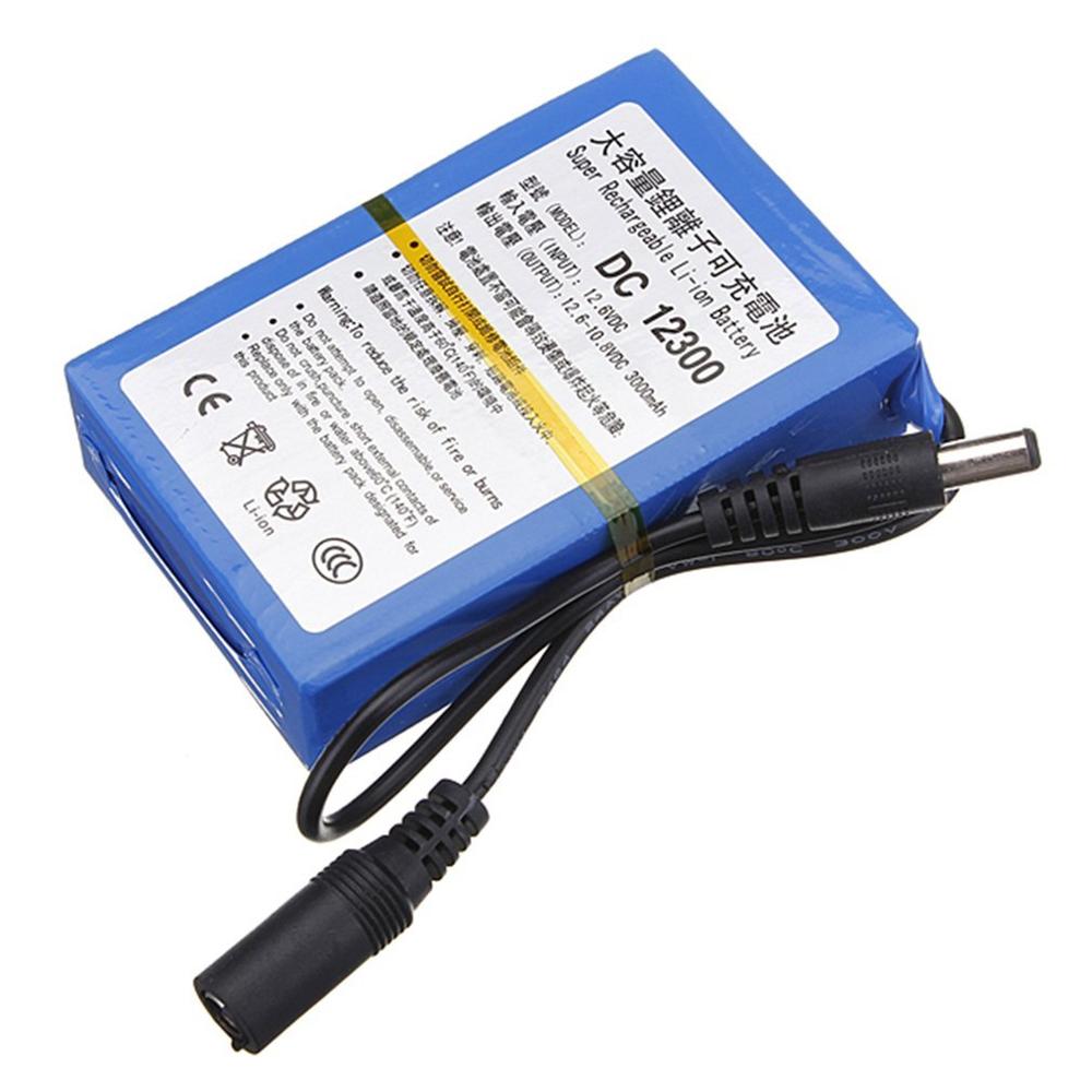 Original Portable Super 12V 3000mah battery Rechargeable Lithium Ion battery pack CCTV Cam Monitor with 12v Charger